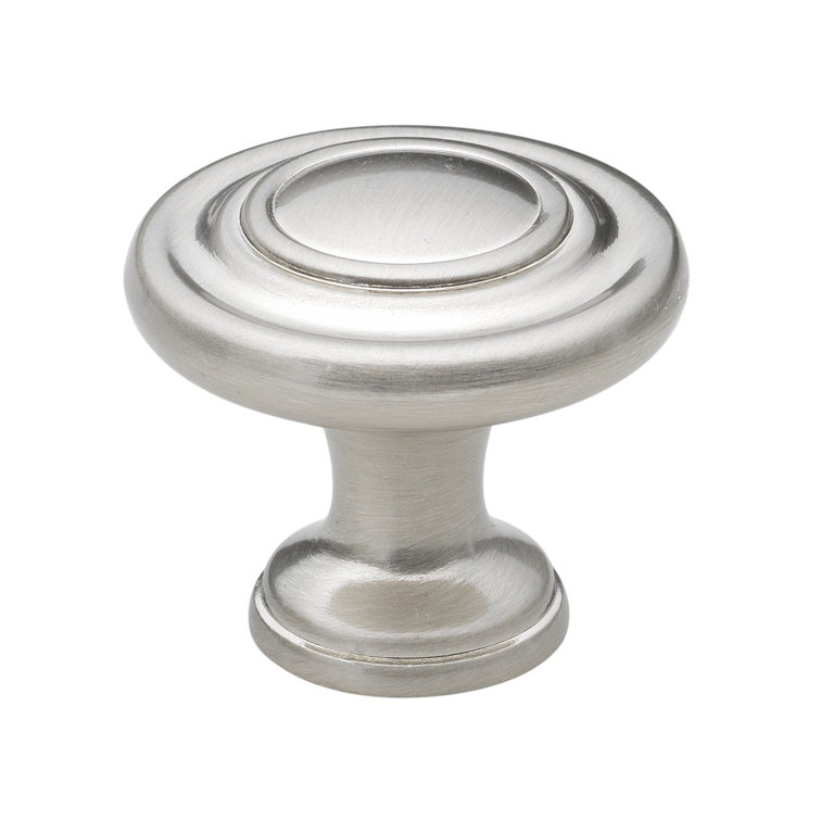 1.25-inch Satin Nickel Round Cabinet Knob with Mounting Hardware