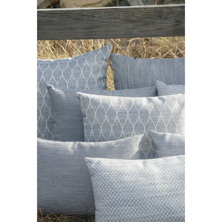 Coastal Breeze Gray 24x24 Acrylic Indoor/Outdoor Pillow