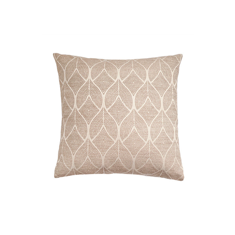 Mocha 24" Square Outdoor Pillow with Acrylic Cover