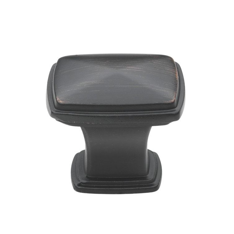 Oil Rubbed Bronze Square Cabinet Knobs with Mounting Hardware