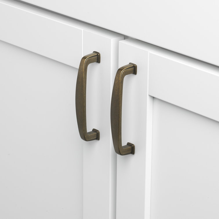 Antique Brass Modern Cabinet Bar Pulls with Mounting Hardware