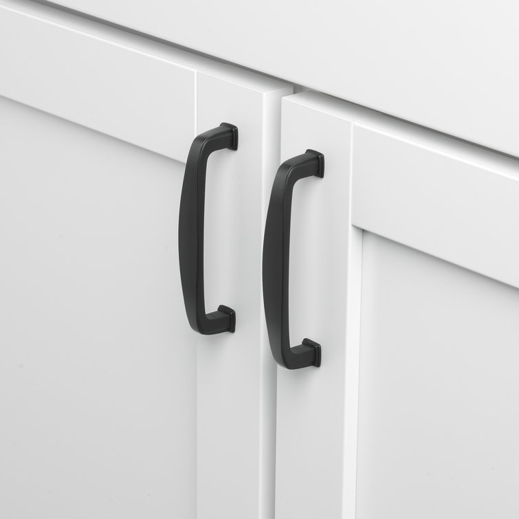 Matte Black Zinc Alloy Cabinet Bar Pulls with Mounting Hardware