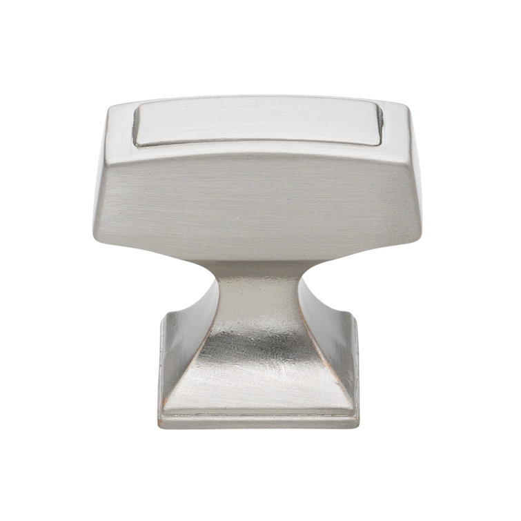 Brushed Nickel Rectangular Cabinet Knob Multipack