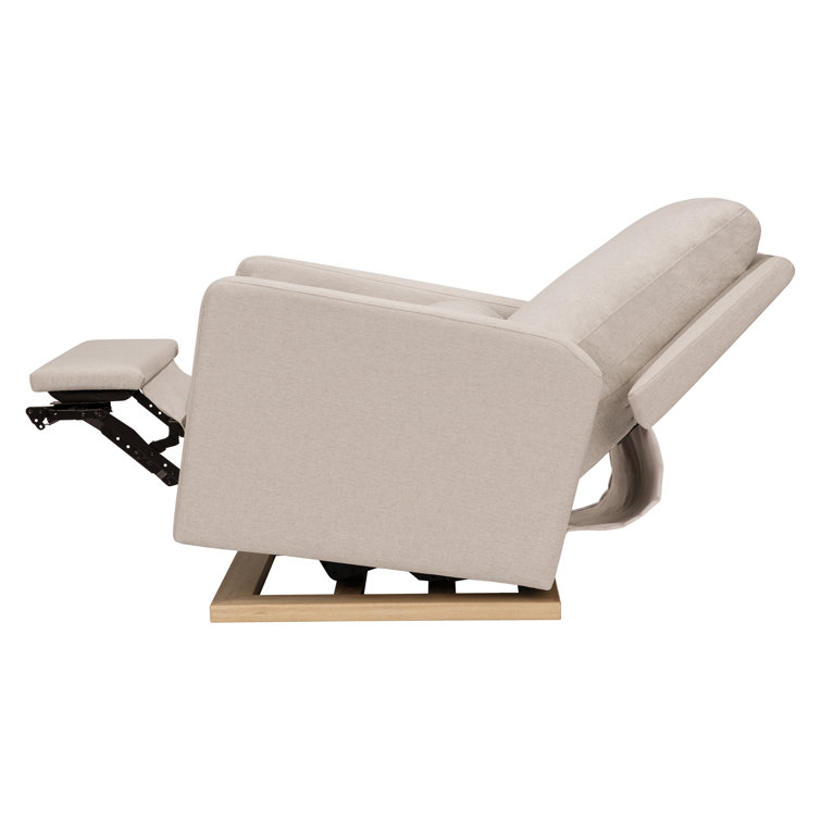 Sigi Sustainable Beach Wood Recliner with USB and Glide Feature