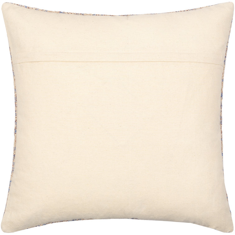 Floral Patterned Cotton Square Throw Pillow Set