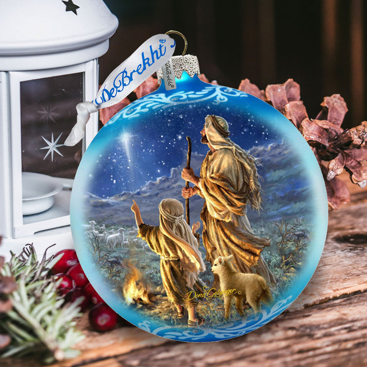 Limited Edition Handcrafted Glass Shepherd Ornament
