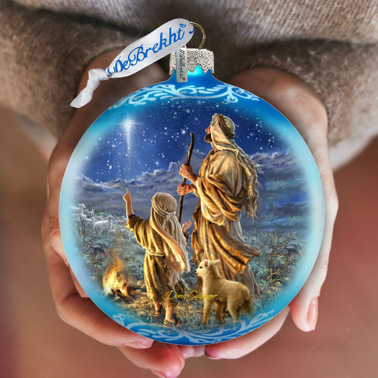 Limited Edition Handcrafted Glass Shepherd Ornament