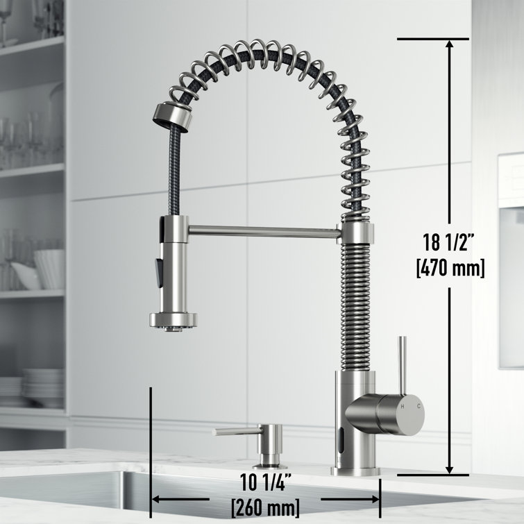 Stainless Steel Touchless Pull-Down Kitchen Faucet with Spray