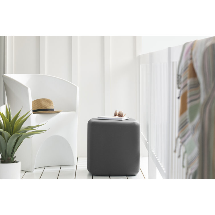 Dalya 16'' Dark Gray Polyethylene Outdoor Side Table