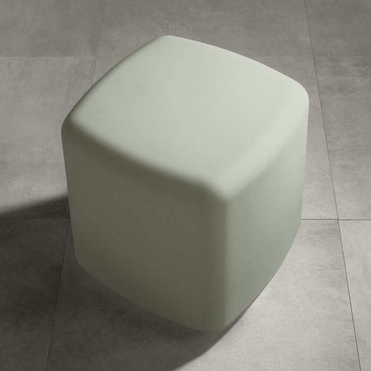 Dalya 16'' Sage Green Plastic Outdoor Side Table