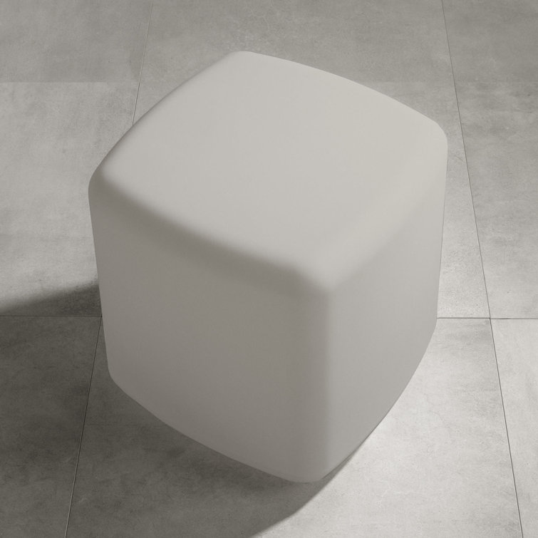 Dalya 16'' Greige Polyethylene Outdoor Side Table