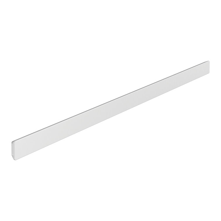 Matte White 20" Modern Wall Mount Rail