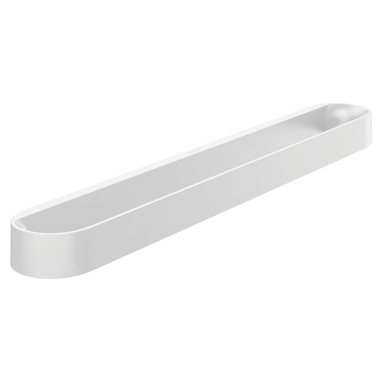 Modern White Wall Mounted Towel Bar