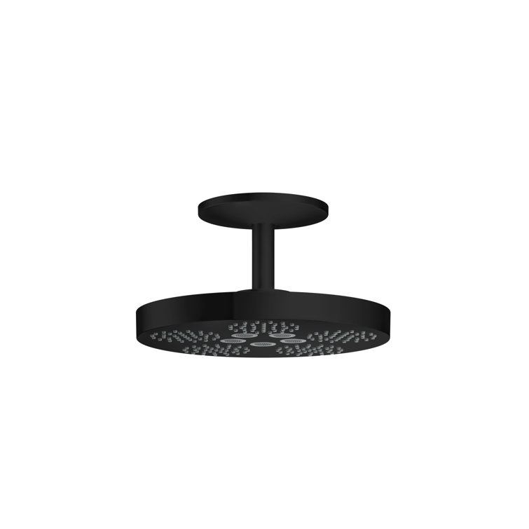 Matte Black Modern Ceiling Mounted Rain Showerhead