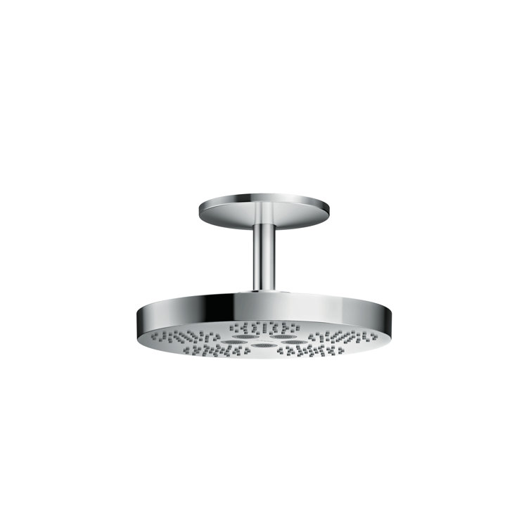 Chrome 11-inch Modern Ceiling Mounted Rain Showerhead