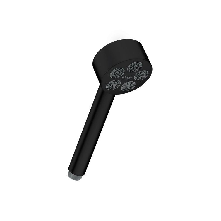 Matte Black Modern Handheld Shower Head with Multi-Jet