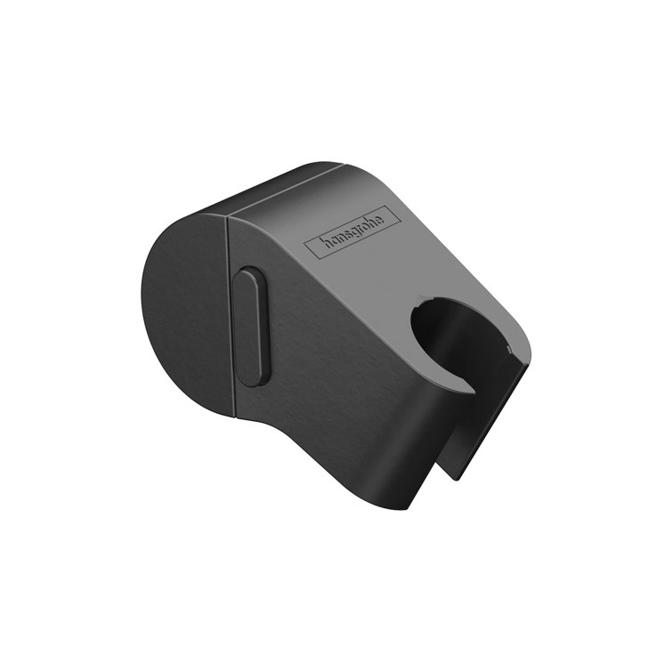 Matte Black Modern Wall Handshower Holder
