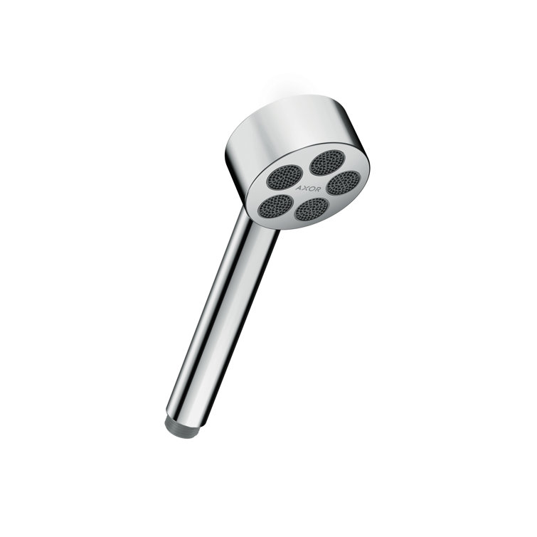 Chrome Modern Handheld Shower Head with PowderRain Technology