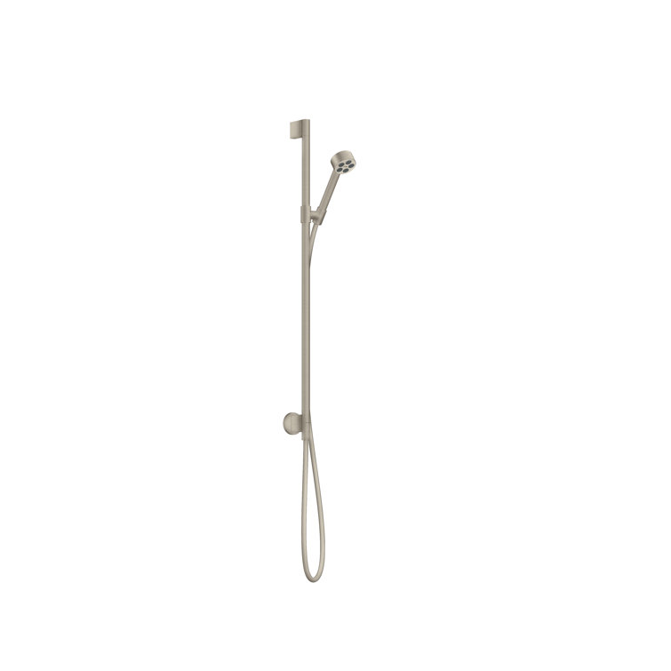 Brushed Nickel Adjustable Height Handheld Rain Shower