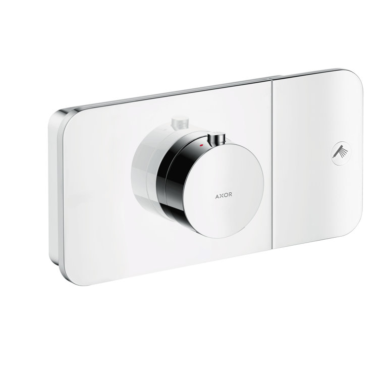 Modern Chrome Thermostatic Shower Valve Trim with Dual Controls