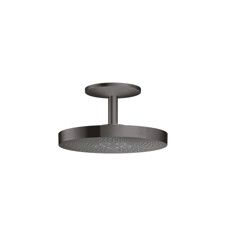 Modern Black Chrome Ceiling Mounted Rain Shower Head