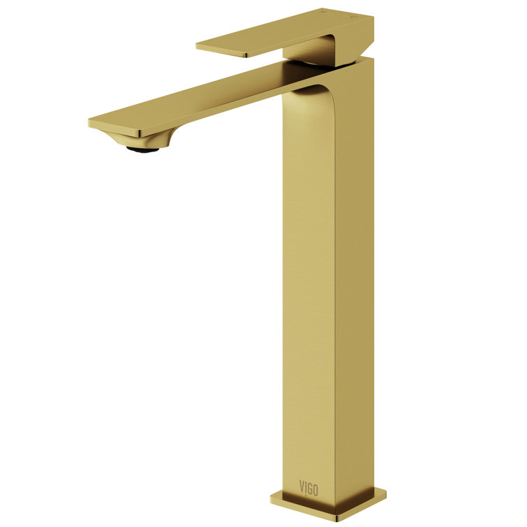 Dunn 11" Matte Brushed Gold Vessel Sink Faucet