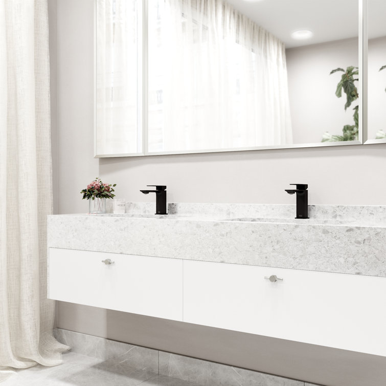 Dunn Matte Black Single Handle Bathroom Faucet