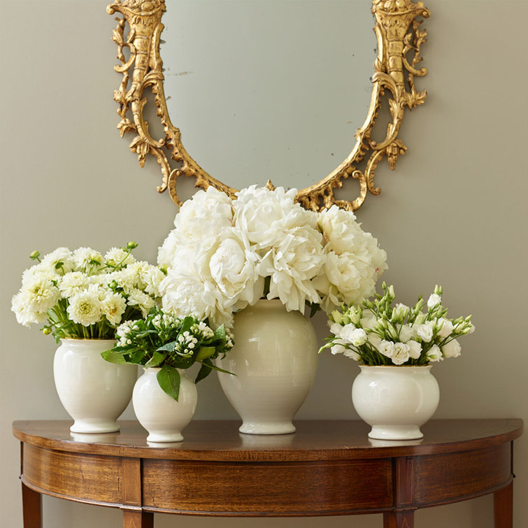 Gold and Green Urn Shape Planter with Lid