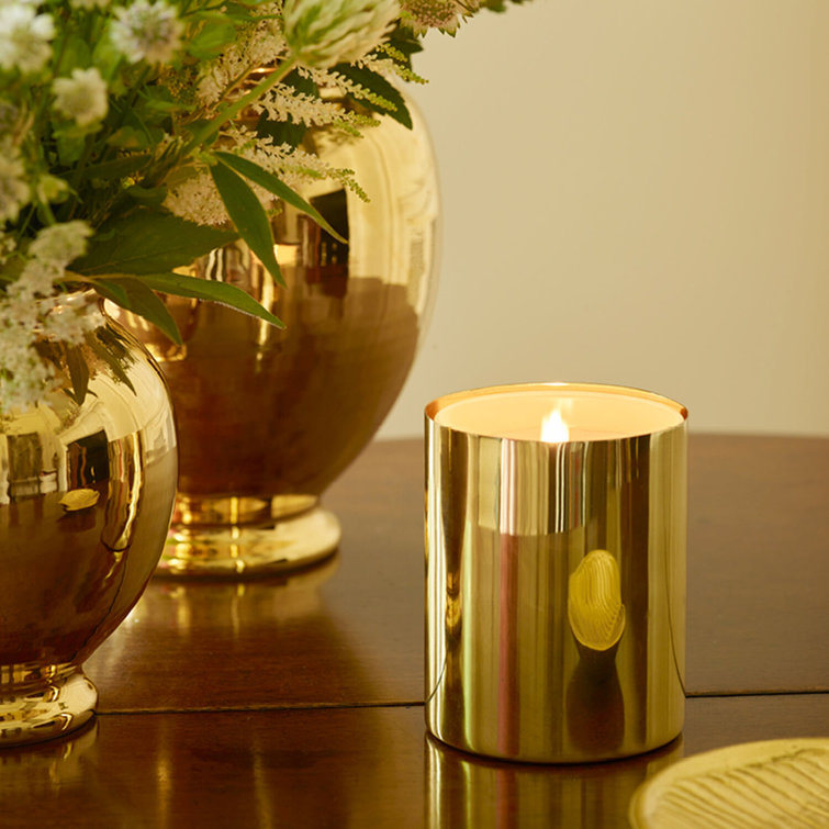 Gold Brass Votive Candle Holder Sleeve