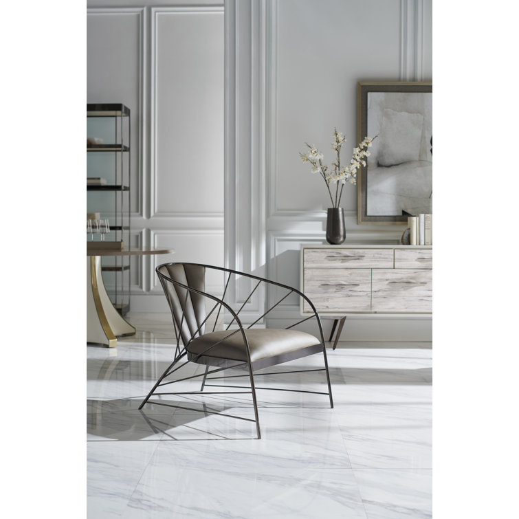 Round Brown and White Wood Dining Table for Eight
