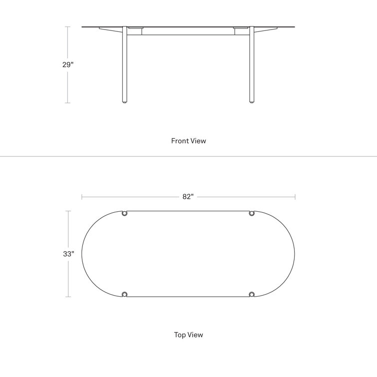 Gray Green Powder-Coated Aluminum Contemporary Dining Table