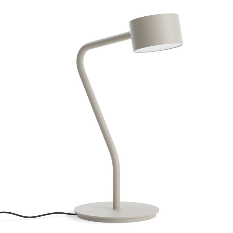 Putty Metal Touch Table Lamp with Curved Design