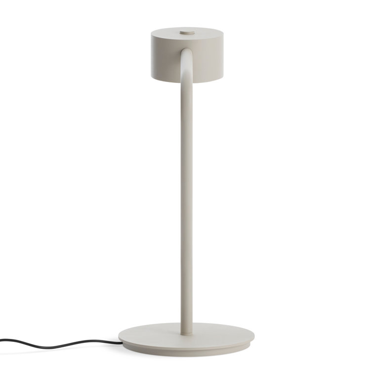 Putty Metal Touch Table Lamp with Curved Design