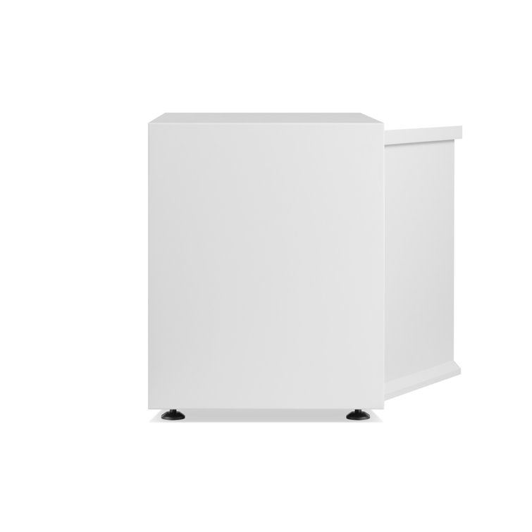 White Matte Painted 2 Door Wood Credenza