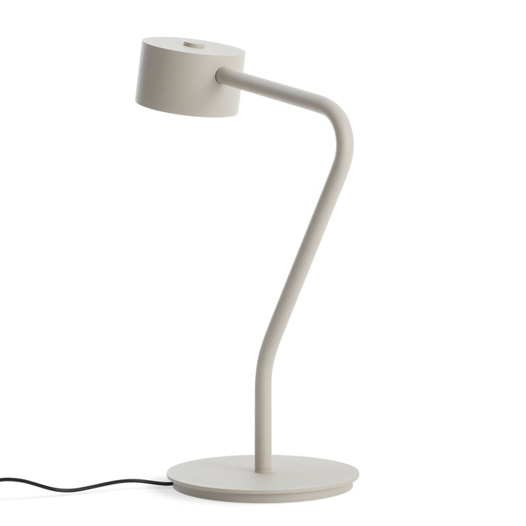 Putty Metal Touch Table Lamp with Curved Design