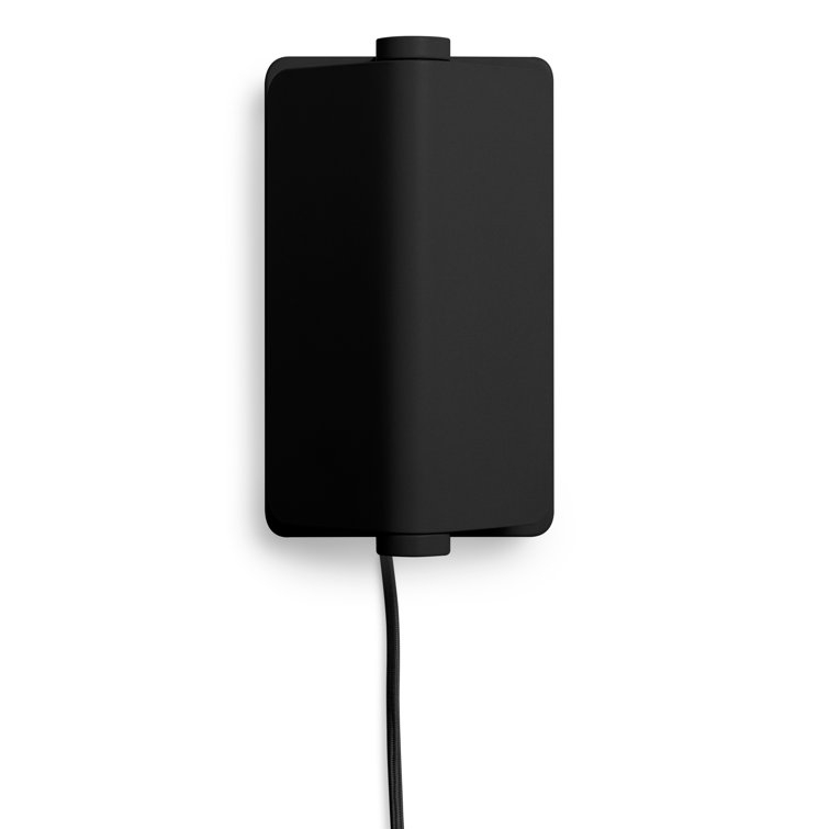 Black Metal Pivoting Shade Wall Sconce