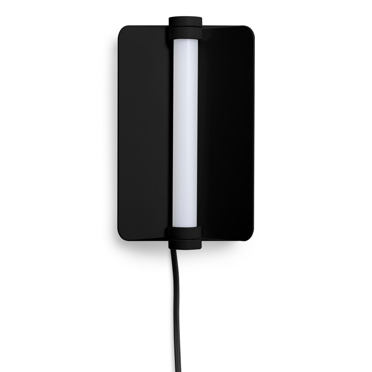 Black Metal Pivoting Shade Wall Sconce