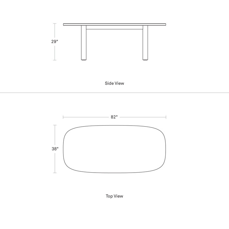 Black Ash Round Wood Dining Table with Thick Legs