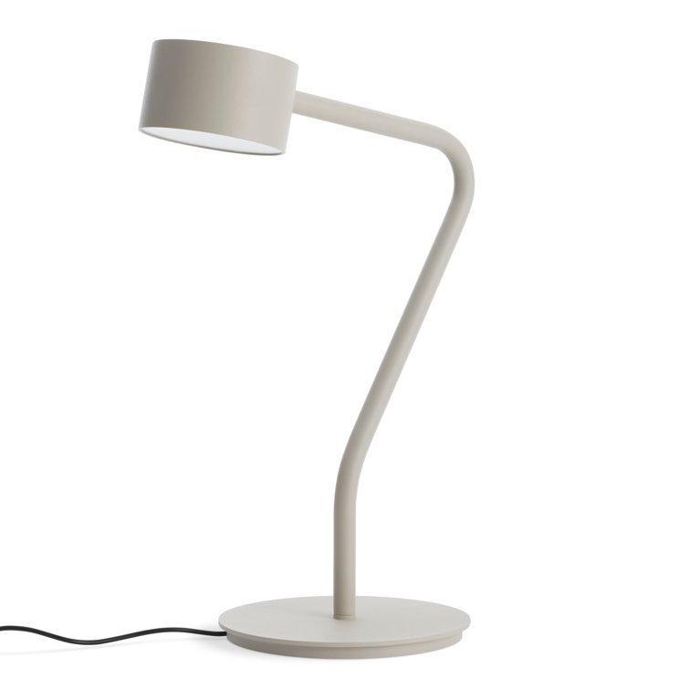 Putty Metal Touch Table Lamp with Curved Design