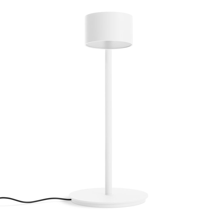 White Adjustable Metal Touch Table Lamp