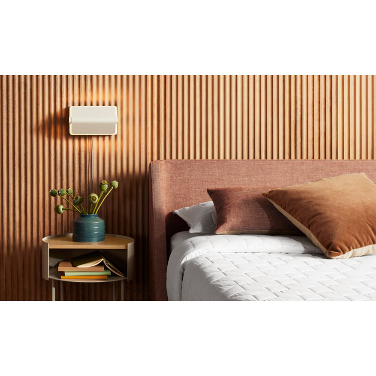 Putty Gray Metal Pivoting Shade Sconce