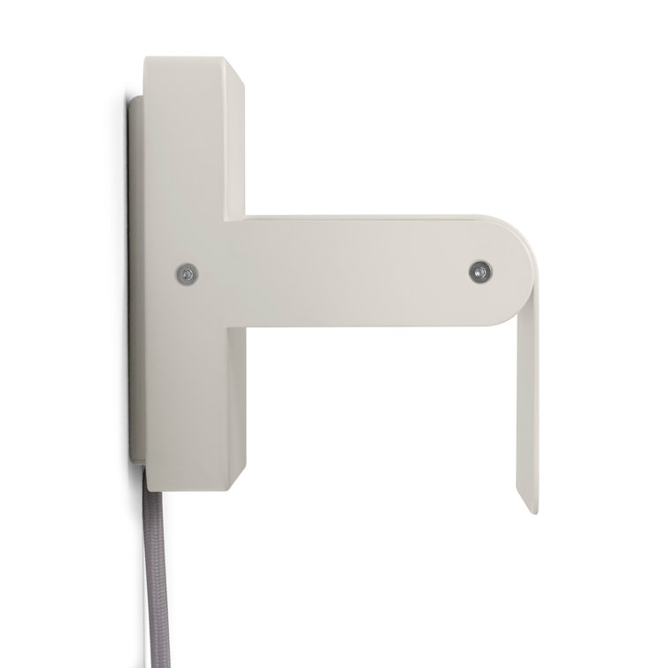 Putty Gray Metal Pivoting Shade Sconce