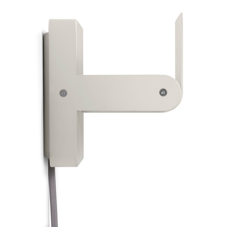 Putty Gray Metal Pivoting Shade Sconce