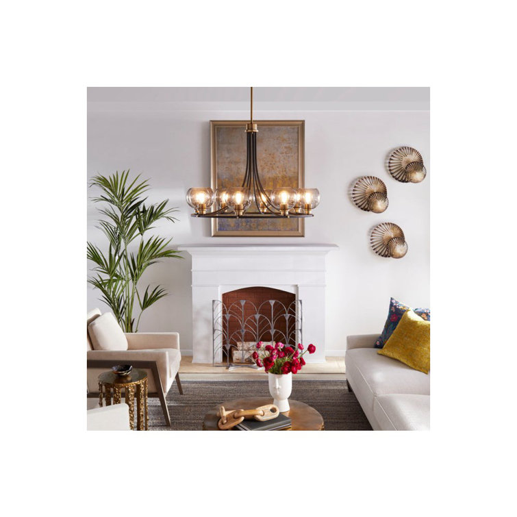 Antique Brass Dual Circle Metal Wall Sconce