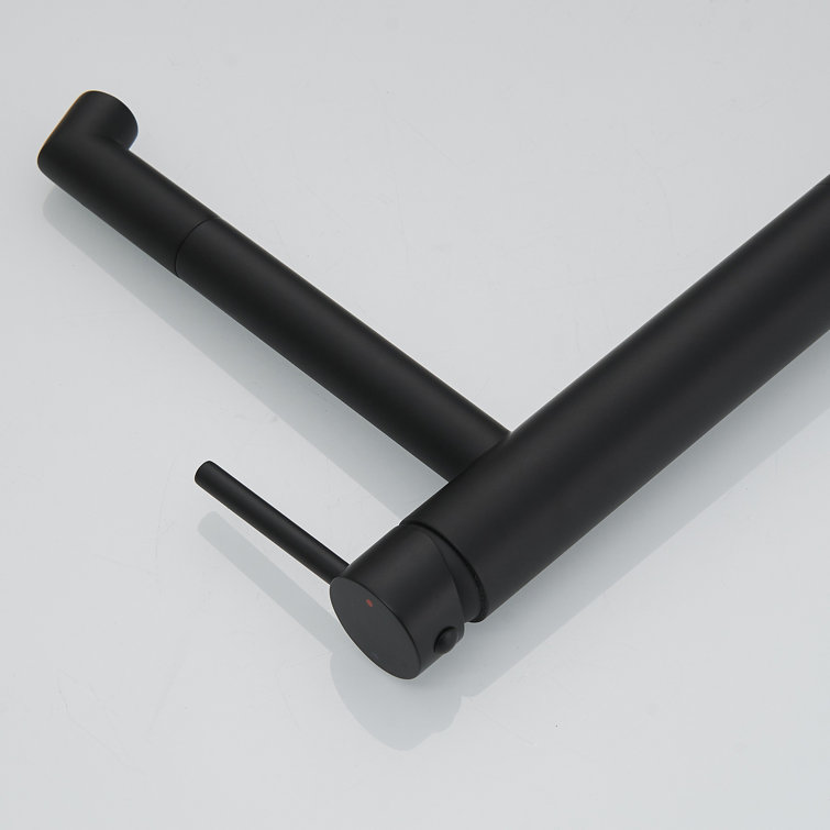 Matte Black Single Handle Vessel Sink Faucet