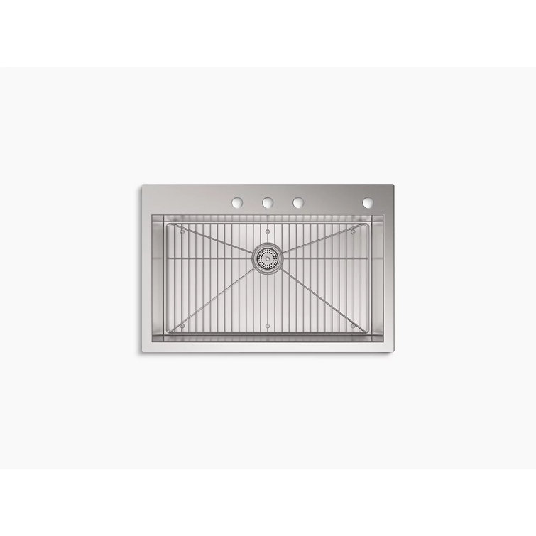 Vault 33" Stainless Steel Single Bowl Drop-in Kitchen Sink