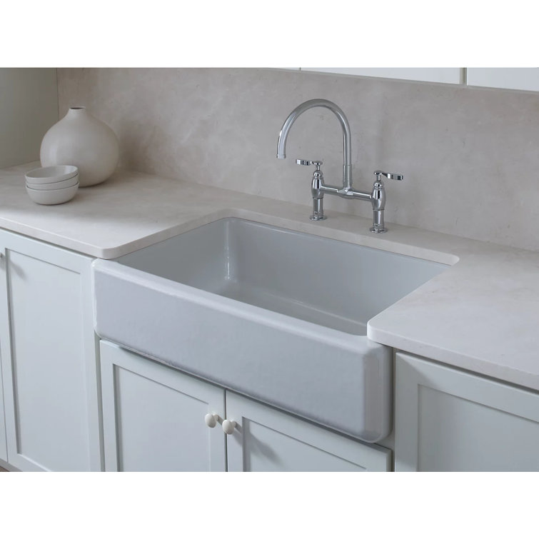 Truffle Cast Iron Farmhouse Single-Bowl Kitchen Sink