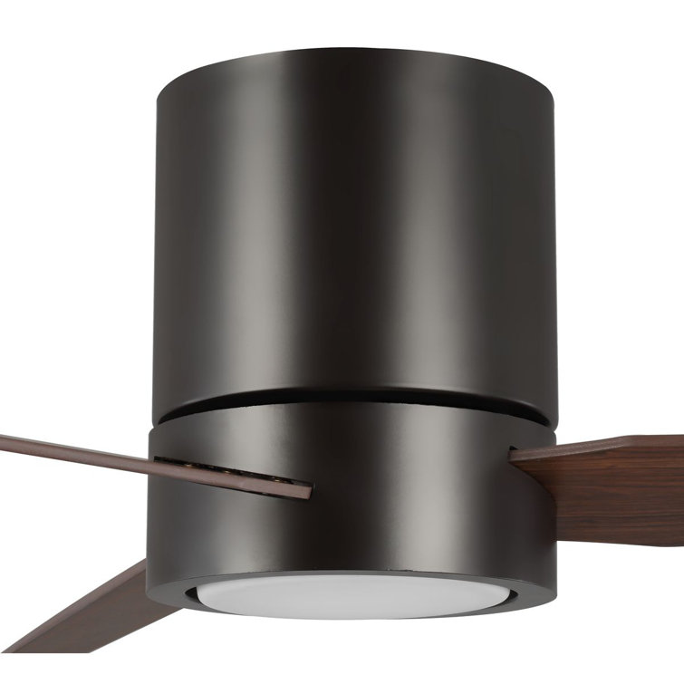 Braden Architectural Bronze 56" Low Profile Ceiling Fan with LED & Remote