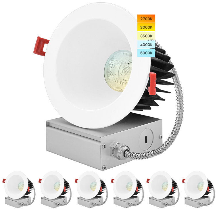 5" Selectable CCT Dimmable LED Recessed Lighting Kit, Energy Star Rated