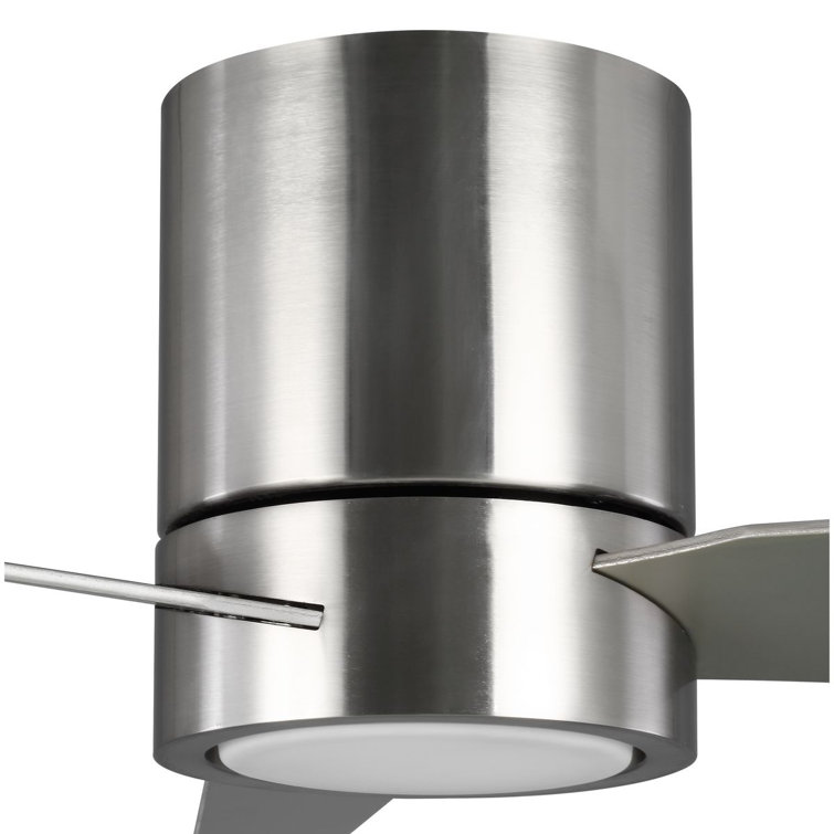 Braden 56" Brushed Nickel 3-Blade Ceiling Fan with LED Light